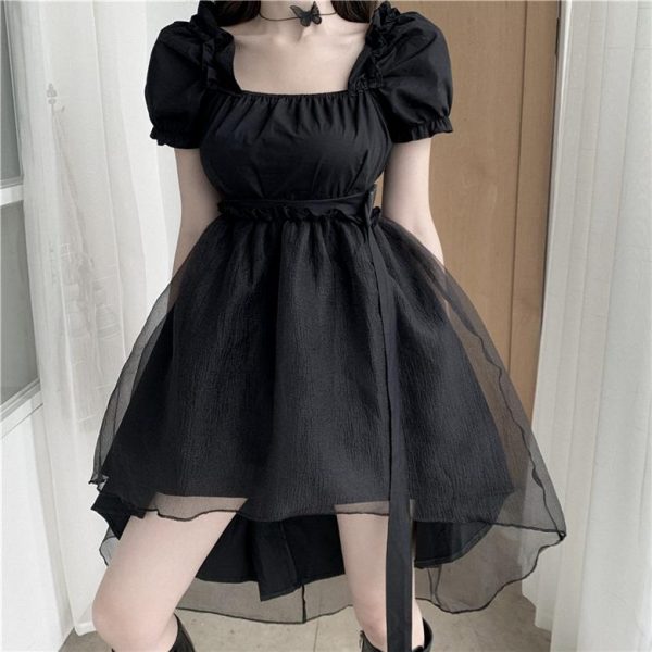 Fairy Mesh Black Dress SD01205 - 1 - Kawaii Mix
