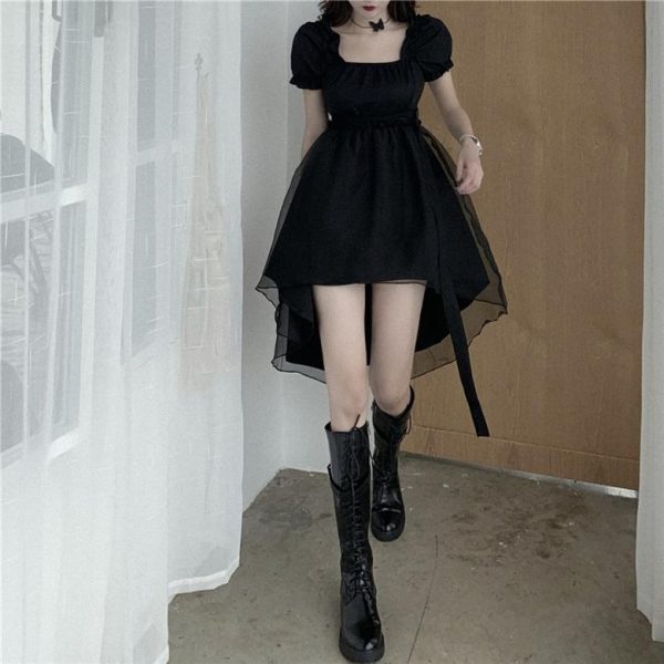 Fairy Mesh Black Dress SD01205 - 3 - Kawaii Mix