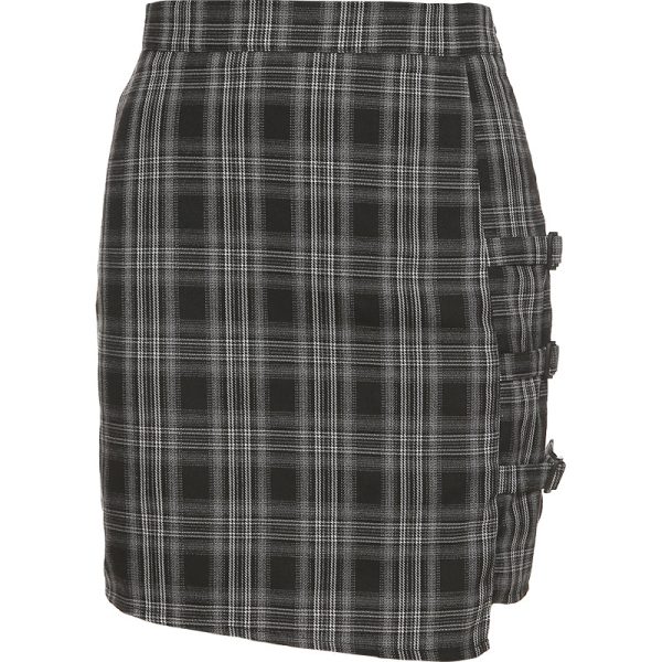 Grey Plaid High Waist Slim Skirt SD00680 - 3 - Kawaii Mix