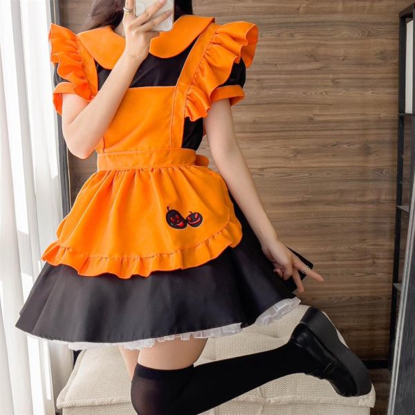 Halloween Pumpkin Night Maid Dress SD01222 - 2 - Kawaii Mix