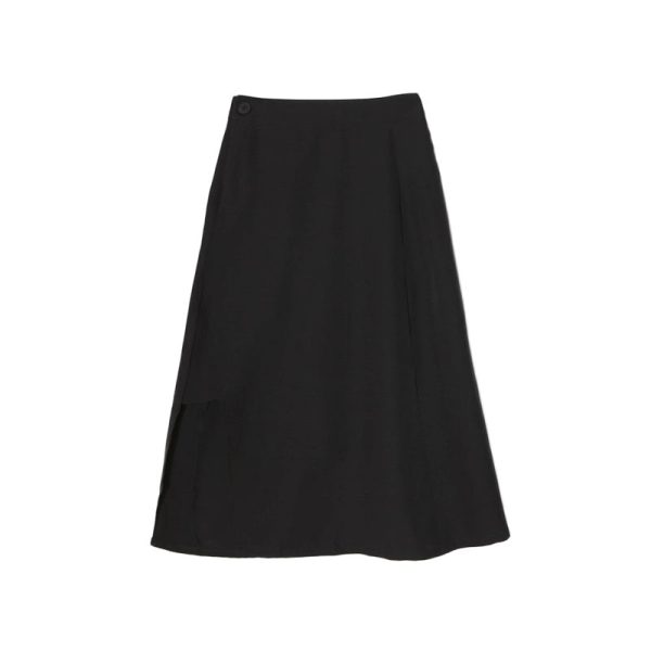 High Waist Black Long Skirt SD01939 - 4 - Kawaii Mix