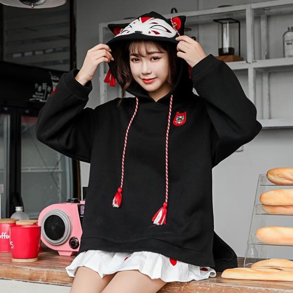 Kitsune Kami Hoodie Sweater SD00359 - 9 - Kawaii Mix