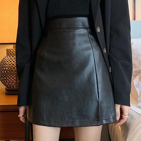 Leather Babe High Waist Skirt SD00784 - 4 - Kawaii Mix