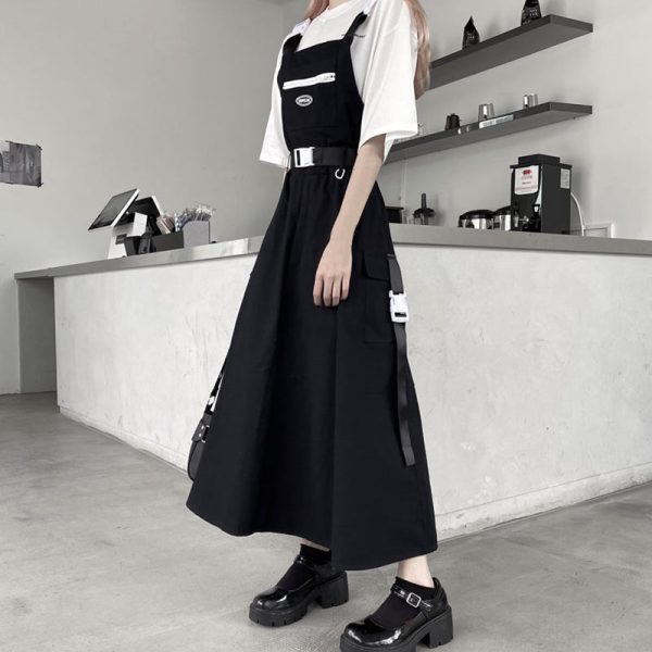 Street Long suspender Skirt SD01719 - 2 - Kawaii Mix