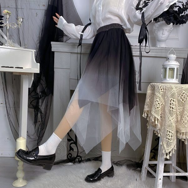 Mesh Gradient High Waist Skirt SD01969 - 2 - Kawaii Mix