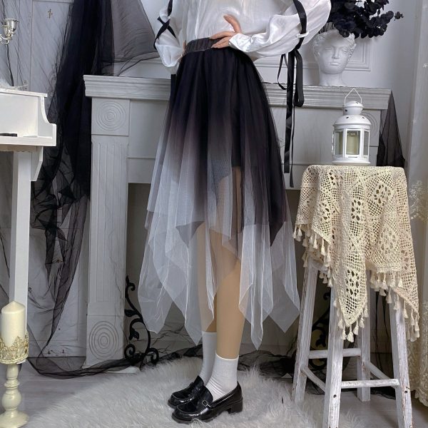 Mesh Gradient High Waist Skirt SD01969 - 3 - Kawaii Mix