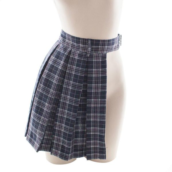 Open Plaid Skirt SD00449 - 2 - Kawaii Mix