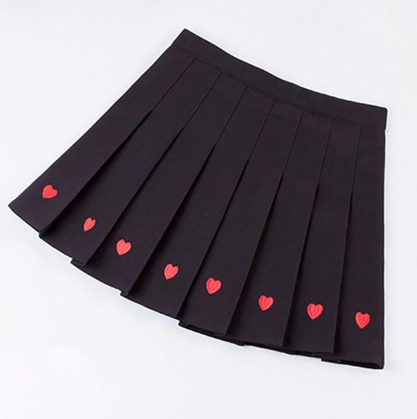 Heart Pleated Skirt SD01268 - 10 - Kawaii Mix