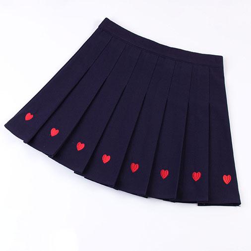 Heart Pleated Skirt SD01268 - 7 - Kawaii Mix