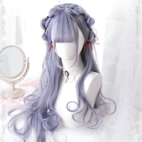 Gradient Grey Curly Lolita Long Wig SD00444 - 1 - Kawaii Mix