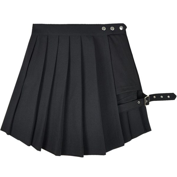 Black K-pop Pleated Skirt SD00937 - 6 - Kawaii Mix