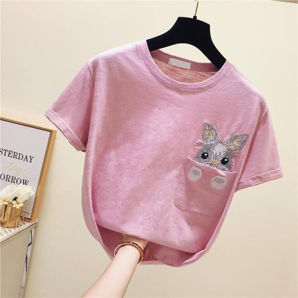 Bunny Pocket T-Shirt SD00949 - 2 - Kawaii Mix