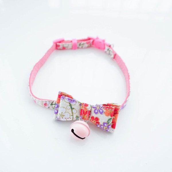 Floral Sakura Blossom Bow Bell Collar SD00093 - 7 - Kawaii Mix