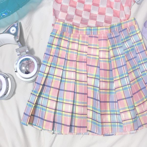 Pastel Pleated Skirt SD00476 - 2 - Kawaii Mix