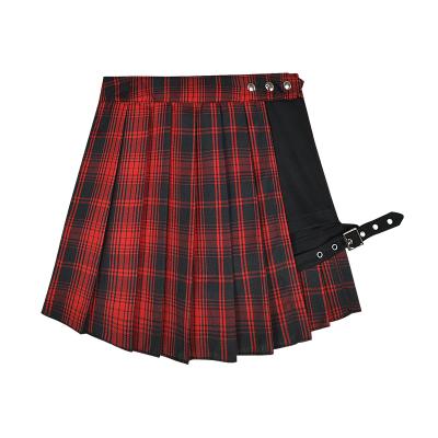 K-Pop Pleated Plaid Open Skirt Shorts SD00783 - 9 - Kawaii Mix