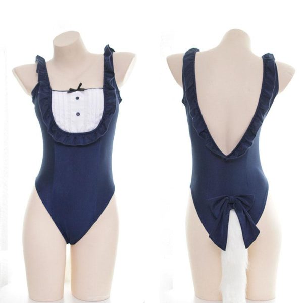 Navy Maid Tail Swimsuit SD01062 - 1 - Kawaii Mix