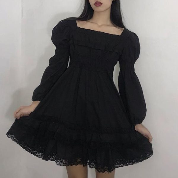 Black Lace Lolita Dress SD02289 - 4 - Kawaii Mix