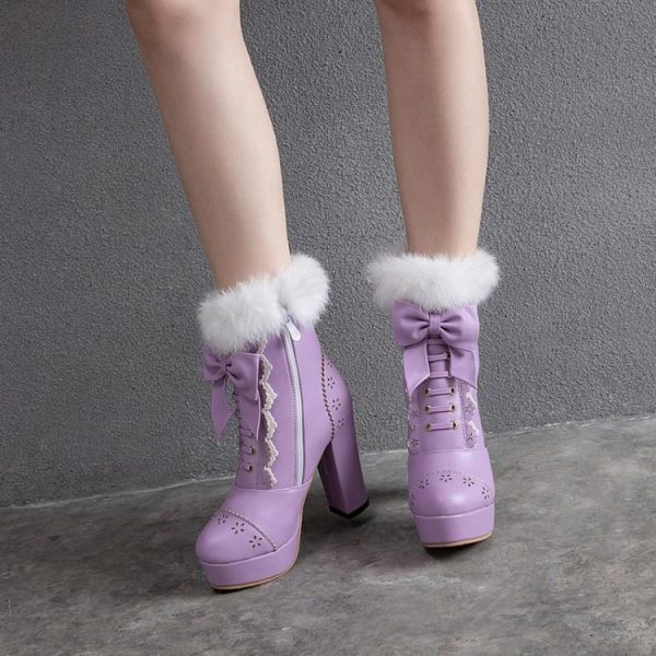 Lolita Winter Boots Shoes SD00853 - 4 - Kawaii Mix