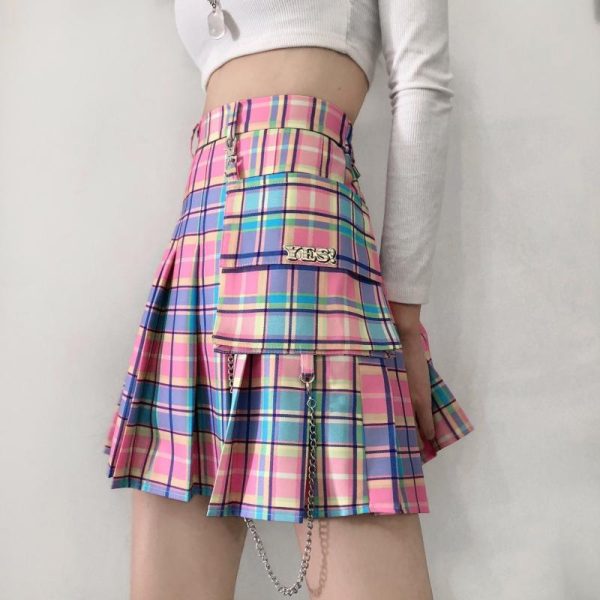 Pastel Yes Pleated Skirt SD00876 - 2 - Kawaii Mix