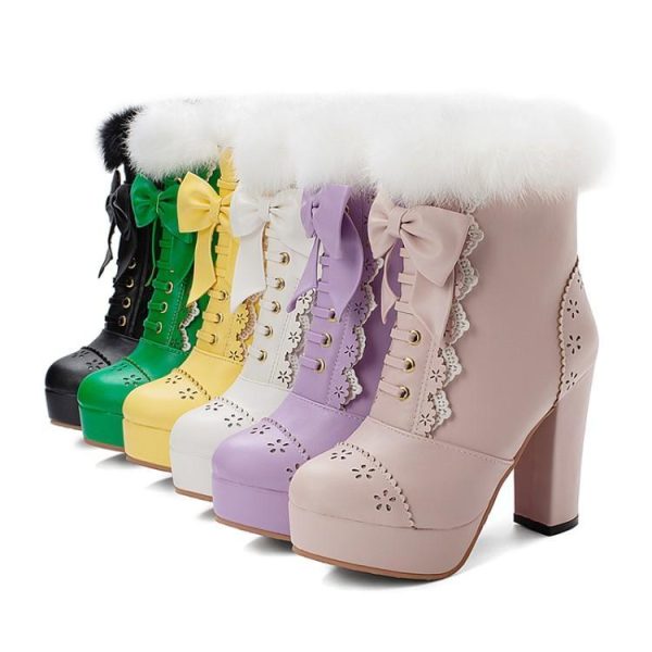 Lolita Winter Boots Shoes SD00853 - 8 - Kawaii Mix