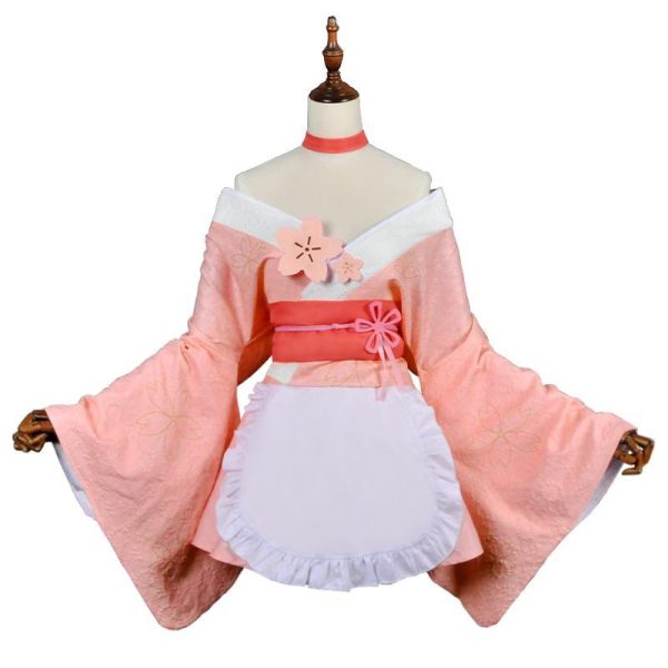 Rem Cherry Blossom Maid Kimono Dress SD00095 - 2 - Kawaii Mix