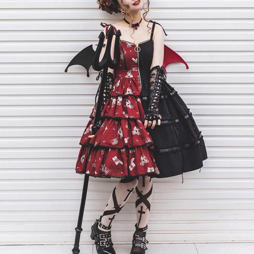 Bird Cage Skull Lolita Dress SD00244 - 3 - Kawaii Mix