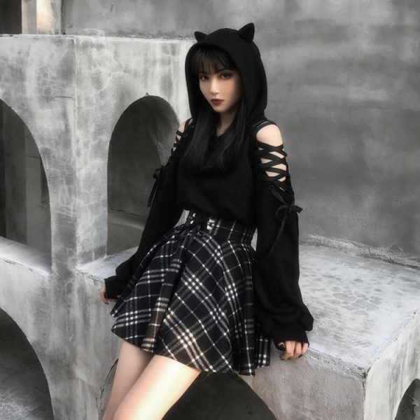 Dark Girl Ribbon Sweater SD01452 - 2 - Kawaii Mix