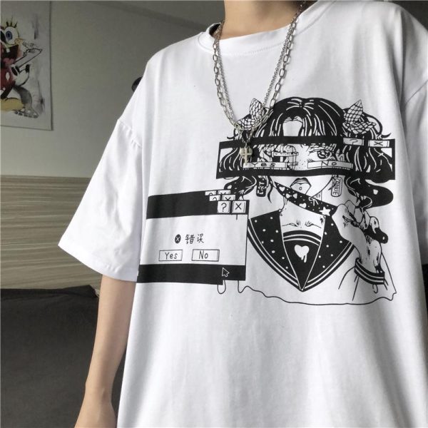 Harajuku Girl Error T-shirt SD01217 - 3 - Kawaii Mix