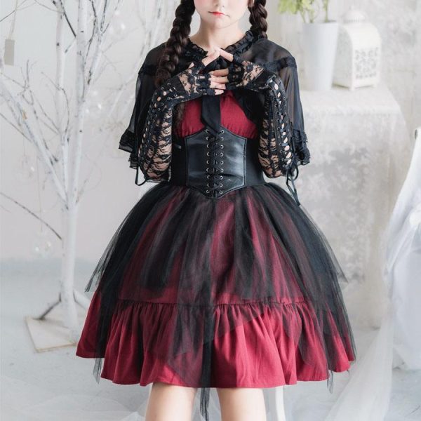Elegant Lolita Ruffle Mesh Sleeve-less Dress SD00363 - 2 - Kawaii Mix