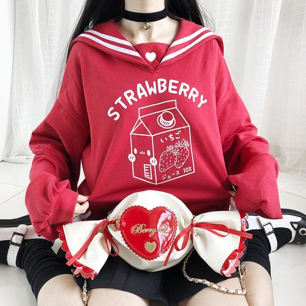 Pre-order Strawberry Milk Sailor Sweater SD01718 - 1 - Kawaii Mix