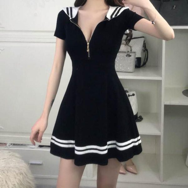 Sailor Zipper Dress SD01163 - 2 - Kawaii Mix