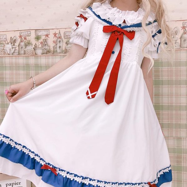 Sailor Chiffon Dress SD00020 - 3 - Kawaii Mix