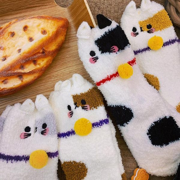 Stay Warm Cat Socks SD01497 - 4 - Kawaii Mix