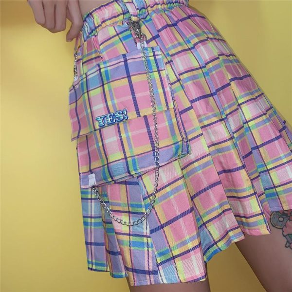 Pastel Yes Pleated Skirt SD00876 - 4 - Kawaii Mix