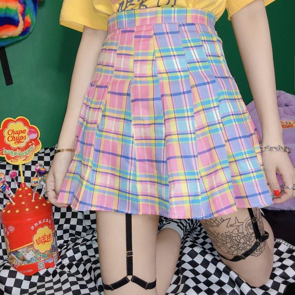 Pastel Pleated Skirt SD00476 - 1 - Kawaii Mix
