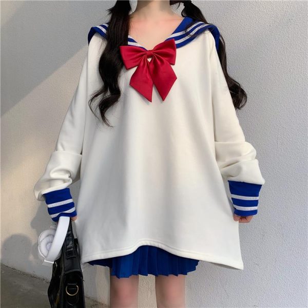 Oversized Sailor Sweater SD01578 - 1 - Kawaii Mix