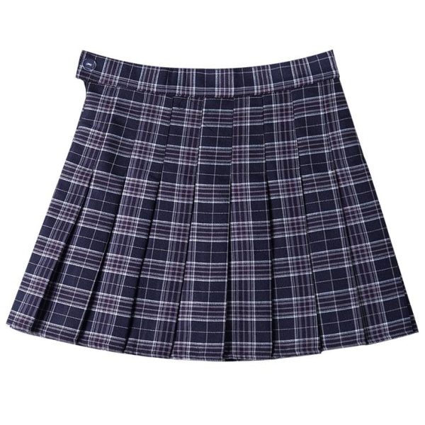 Pleated School Plaid Skirt SD01503 - 4 - Kawaii Mix