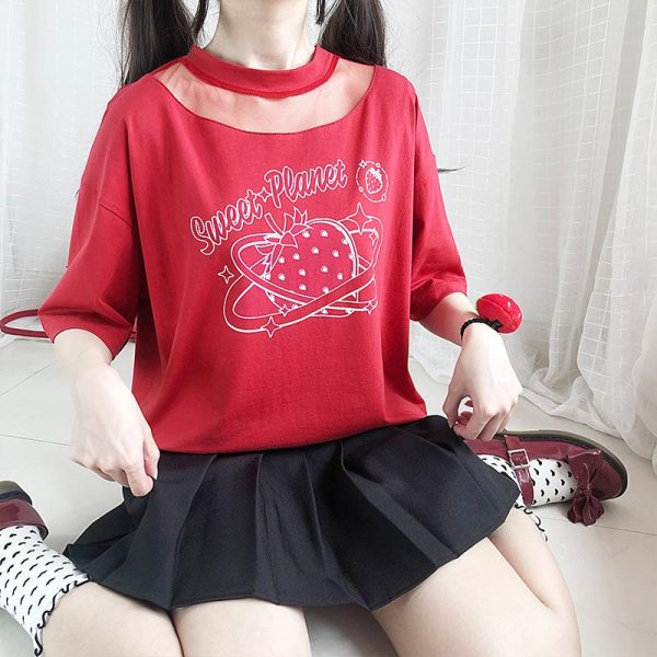 Strawberry Planet Sweet T-shirt SD00541 - 1 - Kawaii Mix