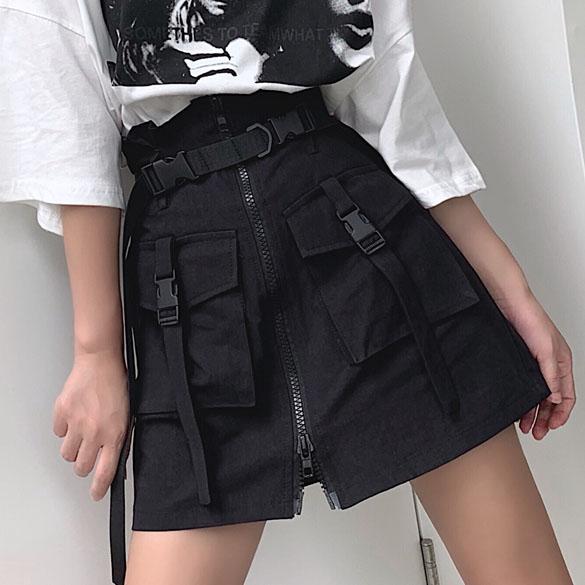 Street Zipper Pocket Skirt SD00925 - 3 - Kawaii Mix
