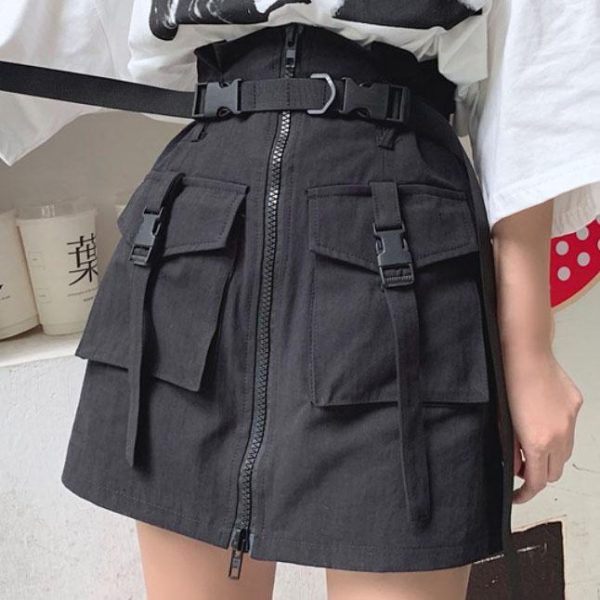 Street Zipper Pocket Skirt SD00925 - 2 - Kawaii Mix
