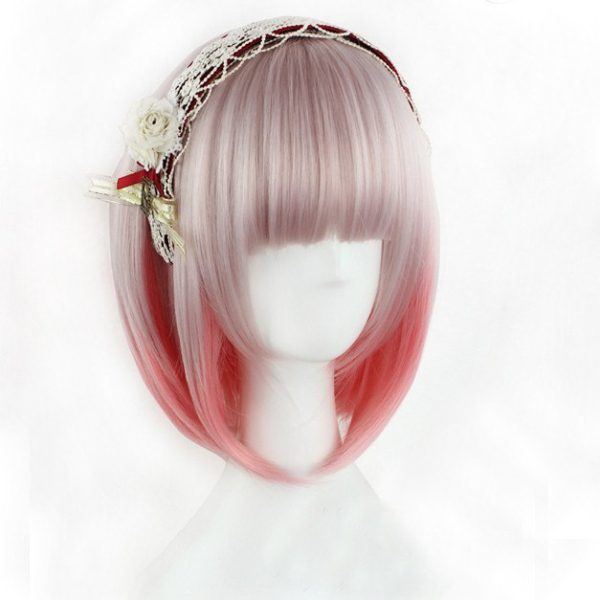 Gradient Light Pink Short Wig SD00262 - 1 - Kawaii Mix