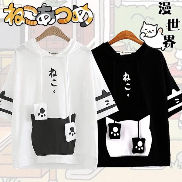 Neko Atsume Hoodie T-shirt SD00268 - 2 - Kawaii Mix