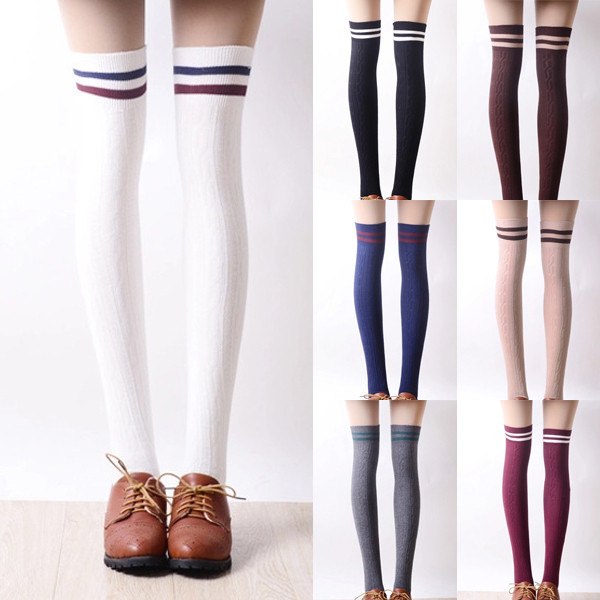 School Striped Knee Socks SD00442 - 1 - Kawaii Mix