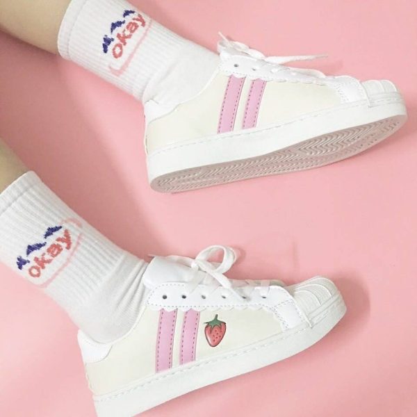 Strawberry Sneakers Shoes SD00616 - 1 - Kawaii Mix