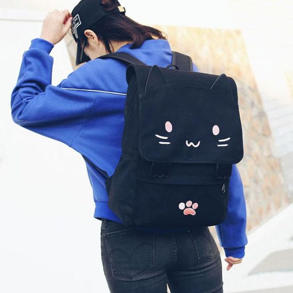 Cat Ears Canvas Backpack SD00730 - 2 - Kawaii Mix