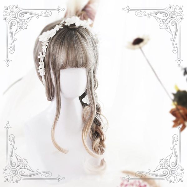 Grey Blonde Bangs Long Wig SD01050 - 1 - Kawaii Mix