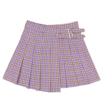 Plaid Double Strap High Waist Skirt SD00375 - 5 - Kawaii Mix