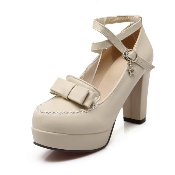 Lolita Dolly Strap Bow High-Heel Shoes SD00238 - 17 - Kawaii Mix