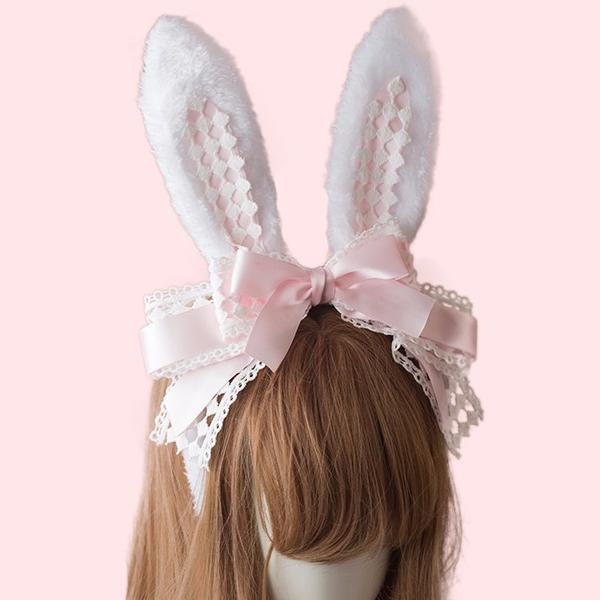 Elegant Bunny Bow Ears Headband SD00328 - 1 - Kawaii Mix