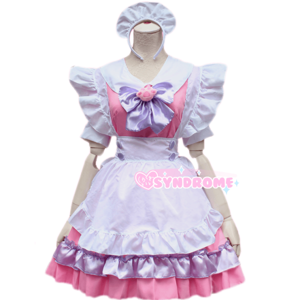 Pink Cat Paw Bow Maid Dress SD00782 - 1 - Kawaii Mix